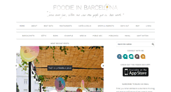 Desktop Screenshot of foodieinbarcelona.com