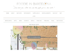 Tablet Screenshot of foodieinbarcelona.com